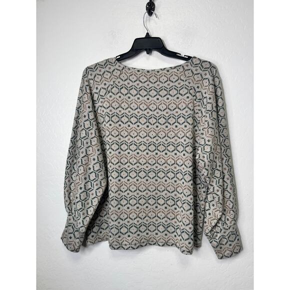 Bobeau Womens Size 1X Long Sleeve Baloon Sleeve Polyester Rayon - Picture 2 of 4
